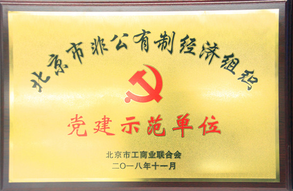 百靈天地榮獲北京市非公有制經濟組織“黨建示范單位”“黨員驛站示范點”稱號